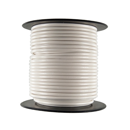 THE BEST CONNECTION Primary Wire - Rated 80Â°C 10 AWG, White 100 Ft. 109C
